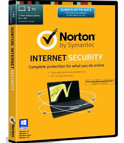 Norton Internet Security 21.0 - 1 Computer, 1 Year Subscription (PC) [2014 Edition]